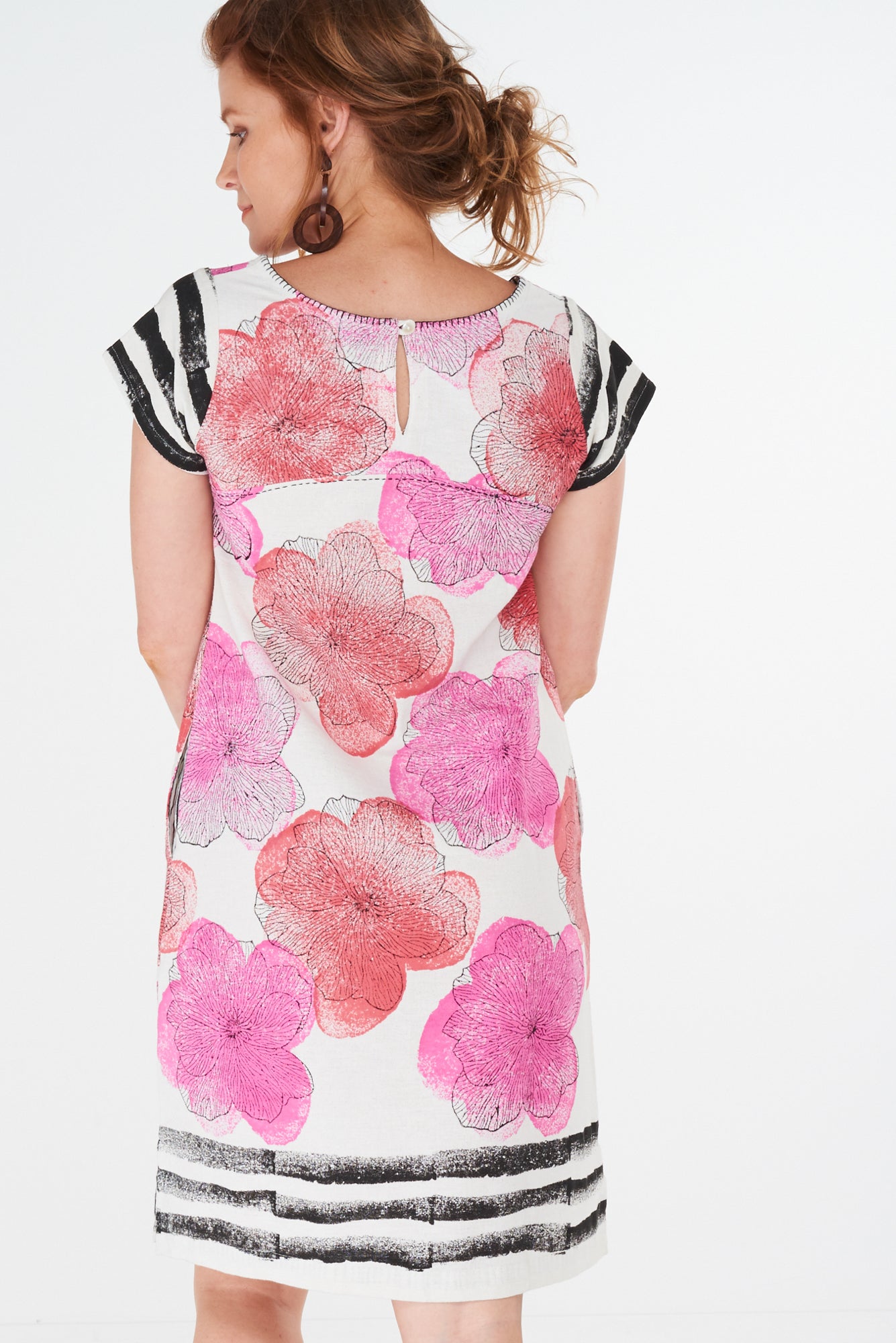 Tory Dress Rose Pink Flower