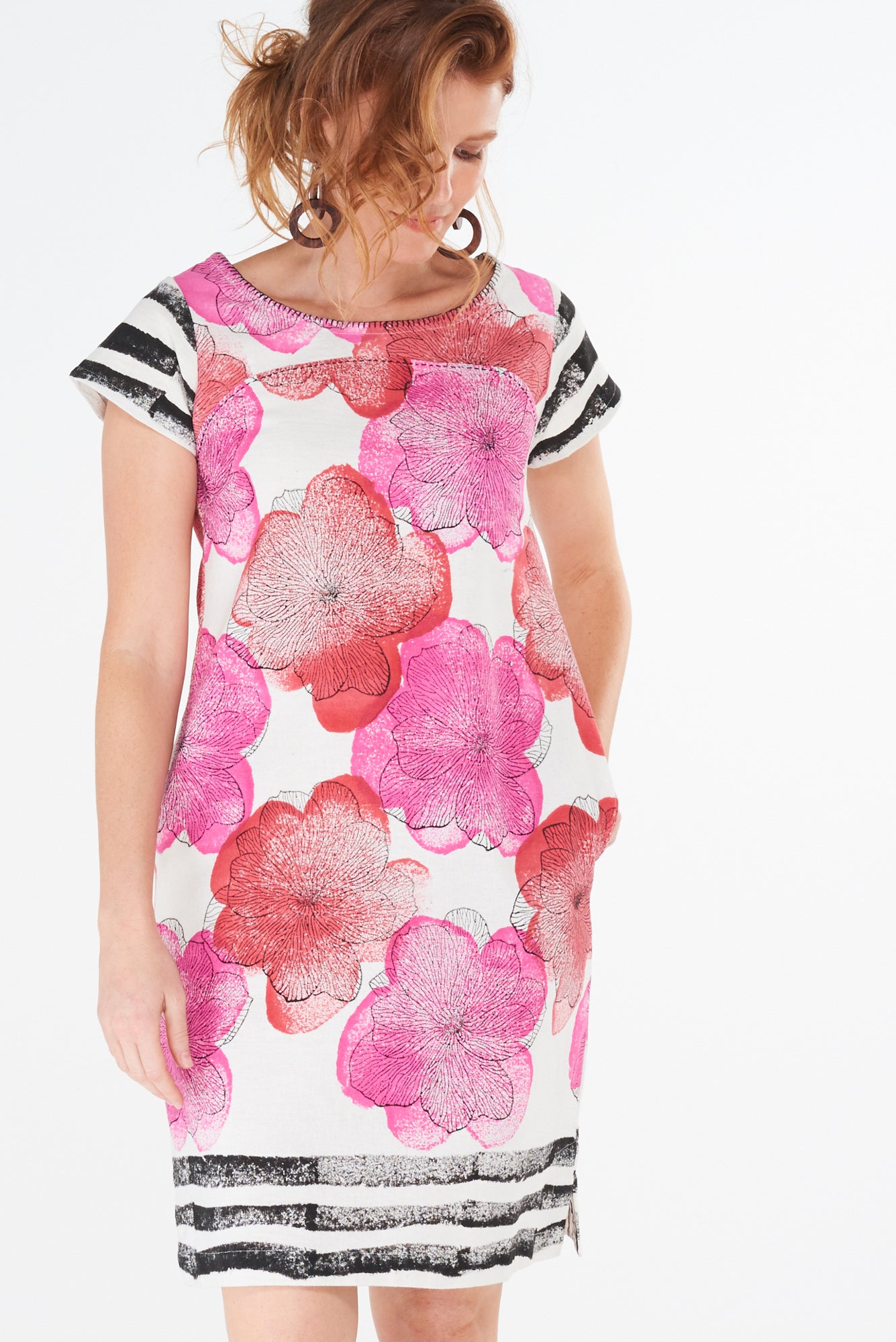 Tory Dress Rose Pink Flower